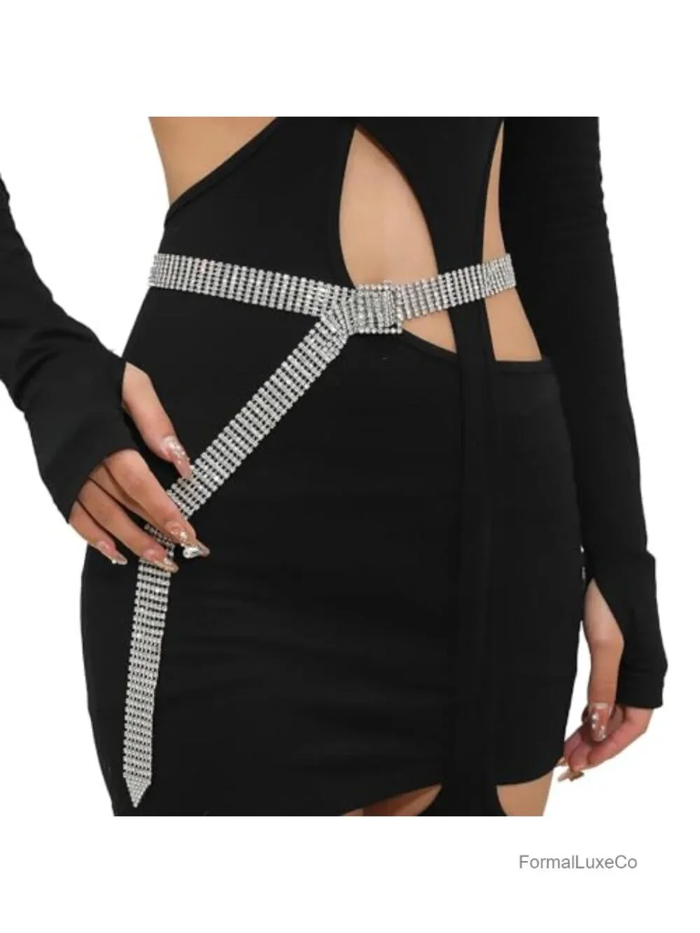 Rhinestone Crystal Bling Waist Belt Wedding Party Accessory